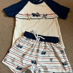 Magical Little Babes Disney cruise line themed swim set 4/5